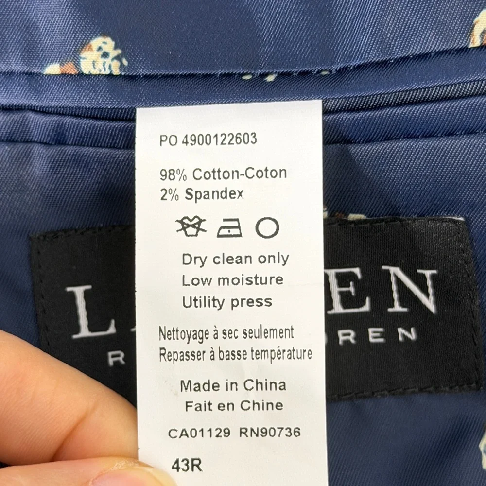 Lauren Ralph‎ Lauren Burgundy Corduroy Blazer